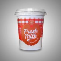 Пластиковые посуды для молочной продукции